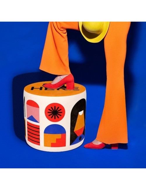 Pouf Oggian Sit Here Orange S