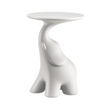 Qeeboo Tavolino Pako a forma di elefante bianco Ø 40 cm