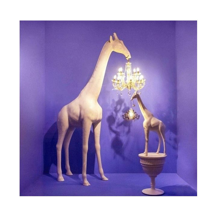 Qeeboo Giraffe in Love XS sabbia alta 100 cm
