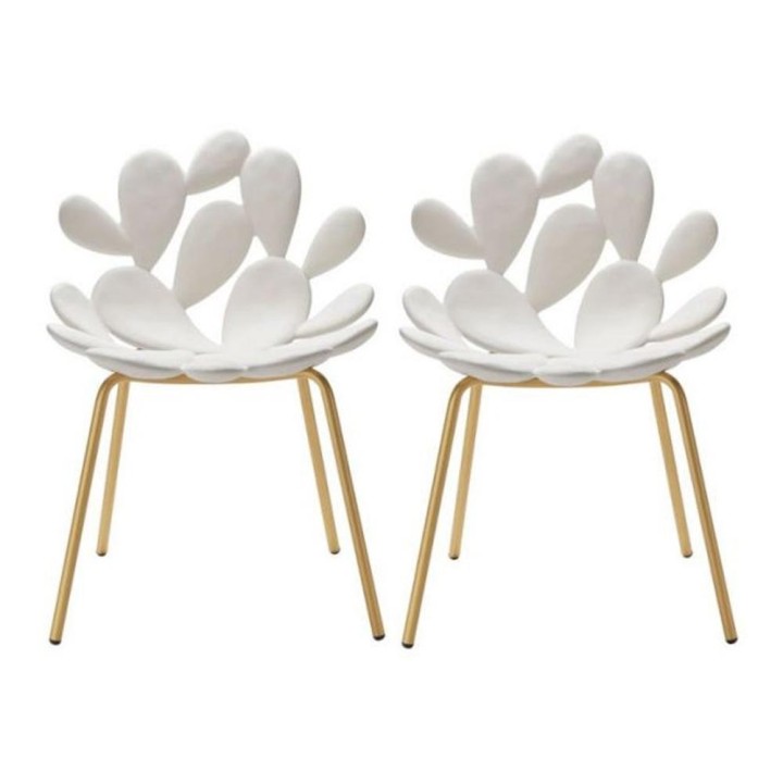 Qeeboo Set di 2 sedie Filicudi bianche