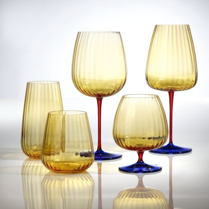 Weissestal Set di 2 calici da acqua Joy gialli da 700 ml