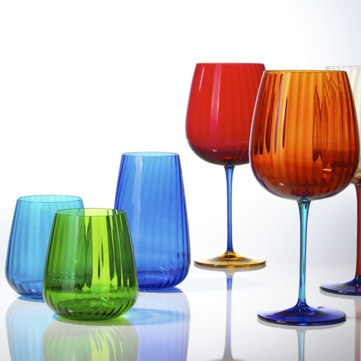 Weissestal Set di 2 calici da acqua Joy arancioni da 700 ml