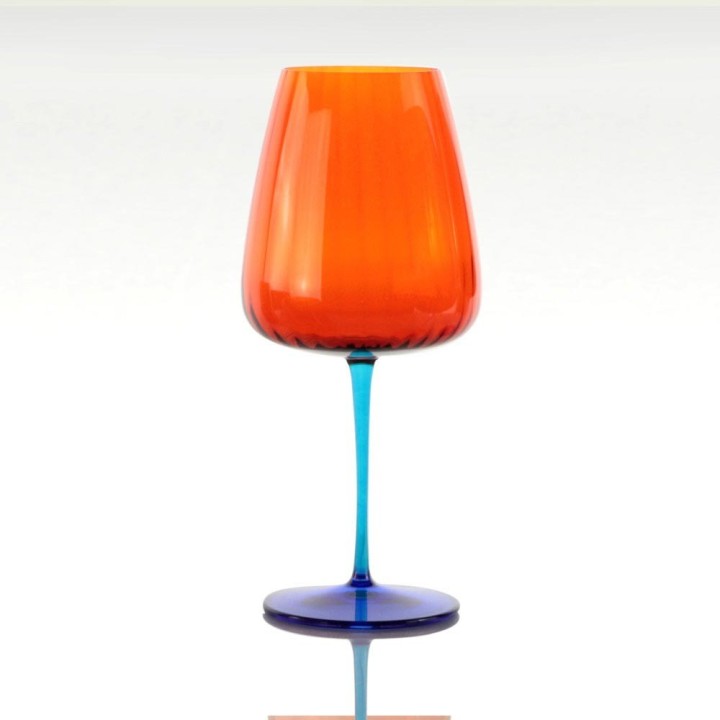 Weissestal Set di 2 calici da acqua Joy arancioni da 700 ml