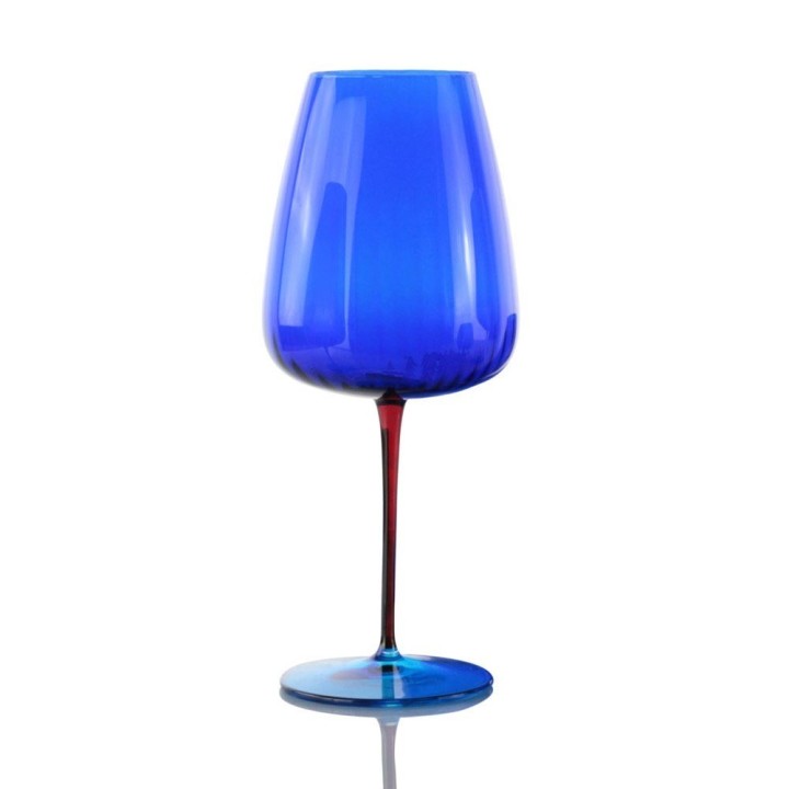 Weissestal Set di 2 calici da acqua Joy blu da 700 ml