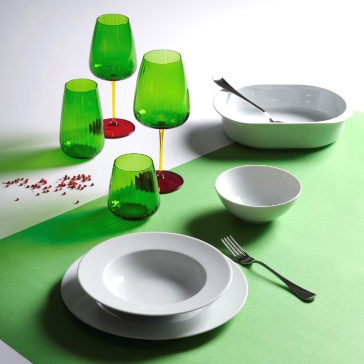 Weissestal Set di 2 bicchieri da acqua Joy verdi da 450 ml