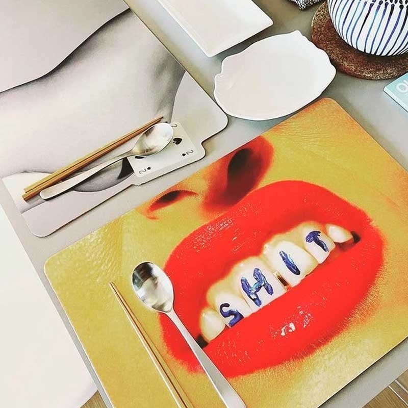 Seletti tazzina caffè in vetro Toiletpaper Lipsticks - Candida Celiento