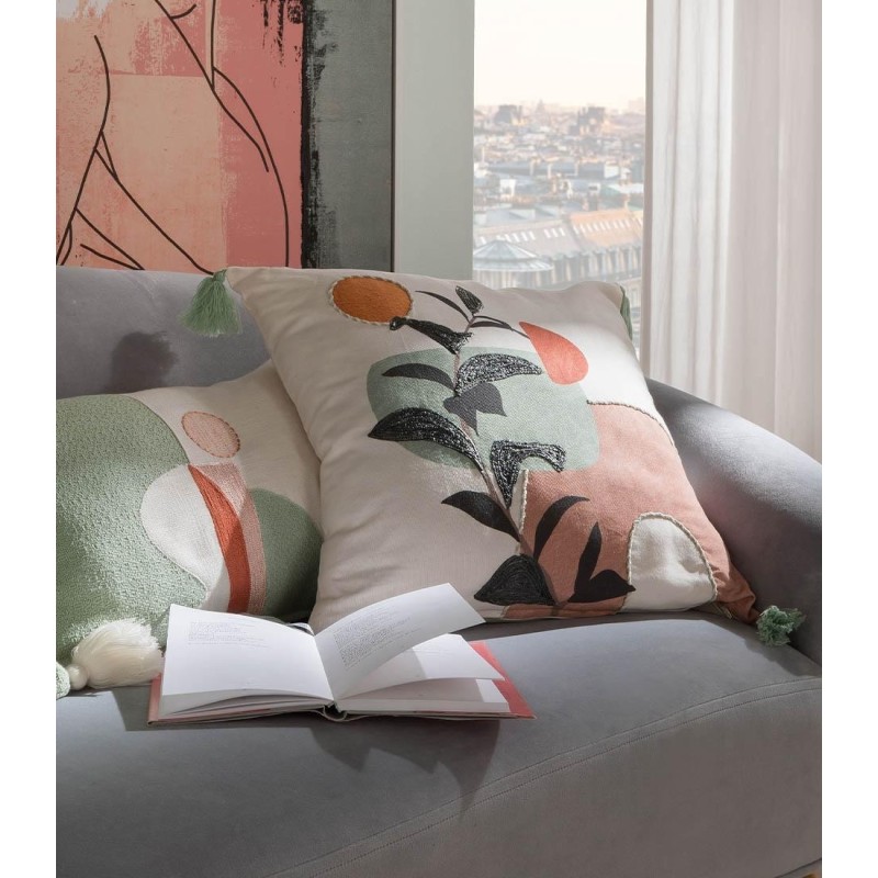 ED Enjoy Home Cuscino Panama 30x50 Cm Turchese: Morbido E Sfoderabile, Cotone Certificato Oeko-Tex, Lavabile In Lavatrice, Per Divani E Letti