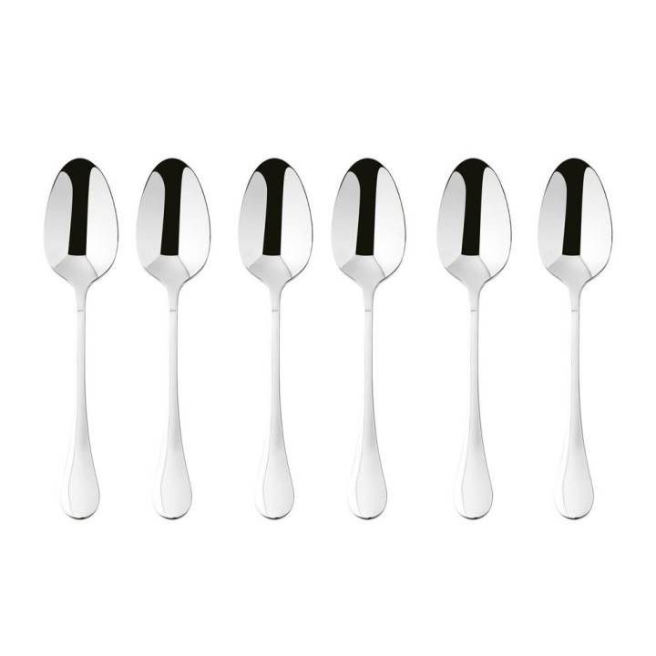 Sambonet Set di 6 cucchiaini da caffè Bloom in acciaio inox