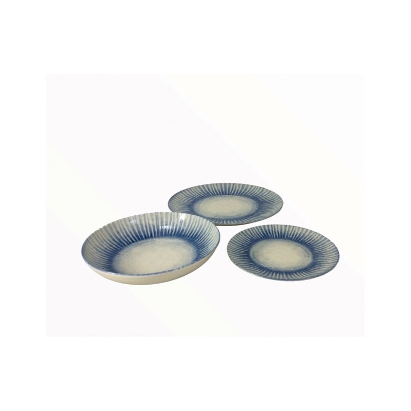 Set 12 Pezzi Sunlight Blue Stoneware