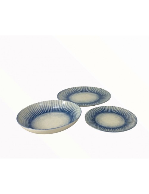 Set 12 Pezzi Sunlight Blue Stoneware