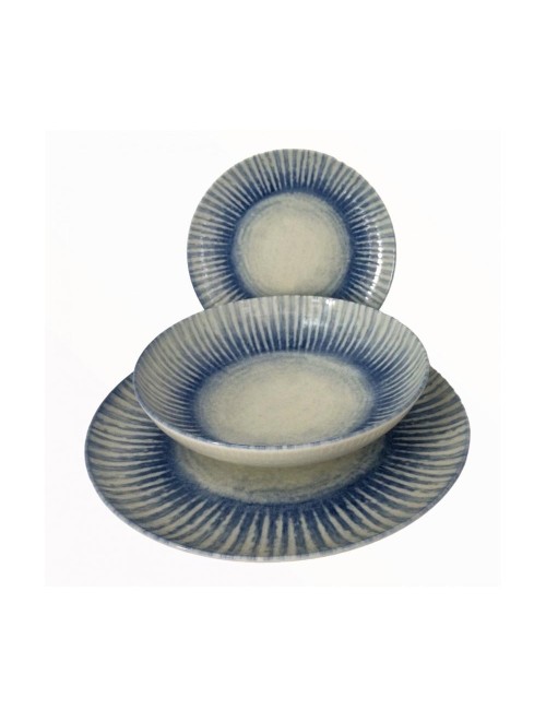 Set 12 Pezzi Sunlight Blue Stoneware