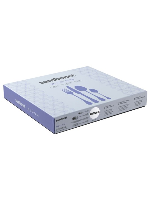 SET 24 POSATE BLOOM PVD INOX ANTIQUE