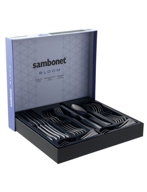 SET 24 POSATE BLOOM PVD INOX ANTIQUE