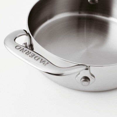 TEGAMINO 2/M CM12 H.3 SERIE12200INOX 3-PLY 2