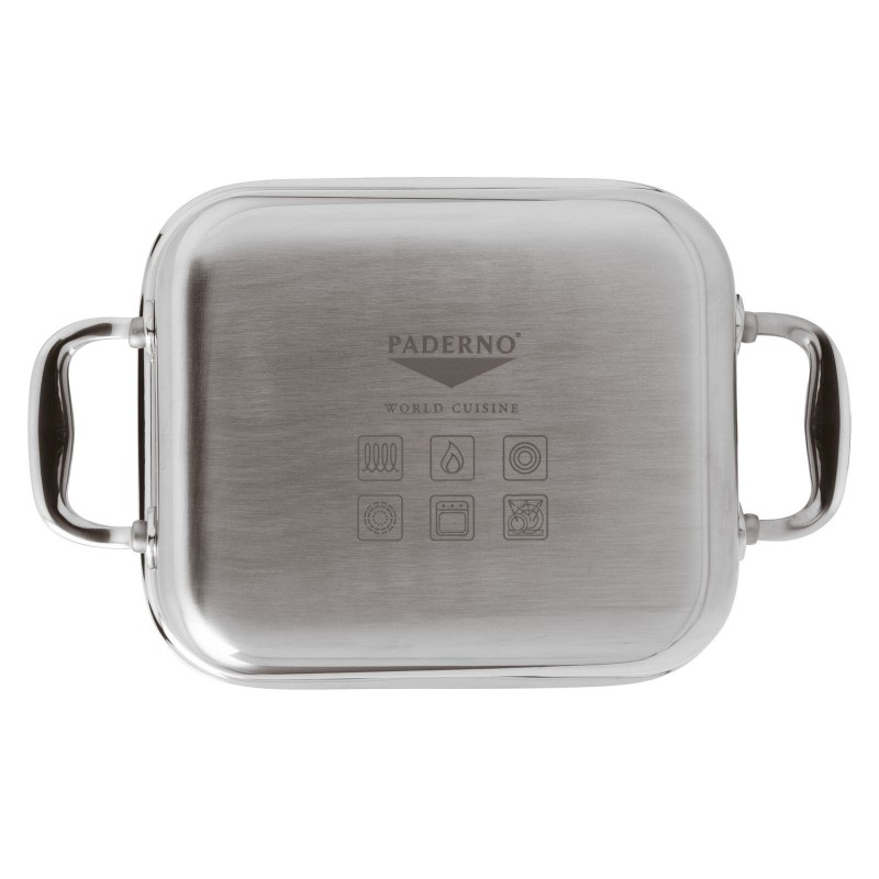 MINI TEGAME RETT. 12X10 H4 SERIE12200INOX 3-PLY
