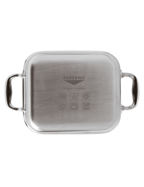 MINI TEGAME RETT. 12X10 H4 SERIE12200INOX 3-PLY