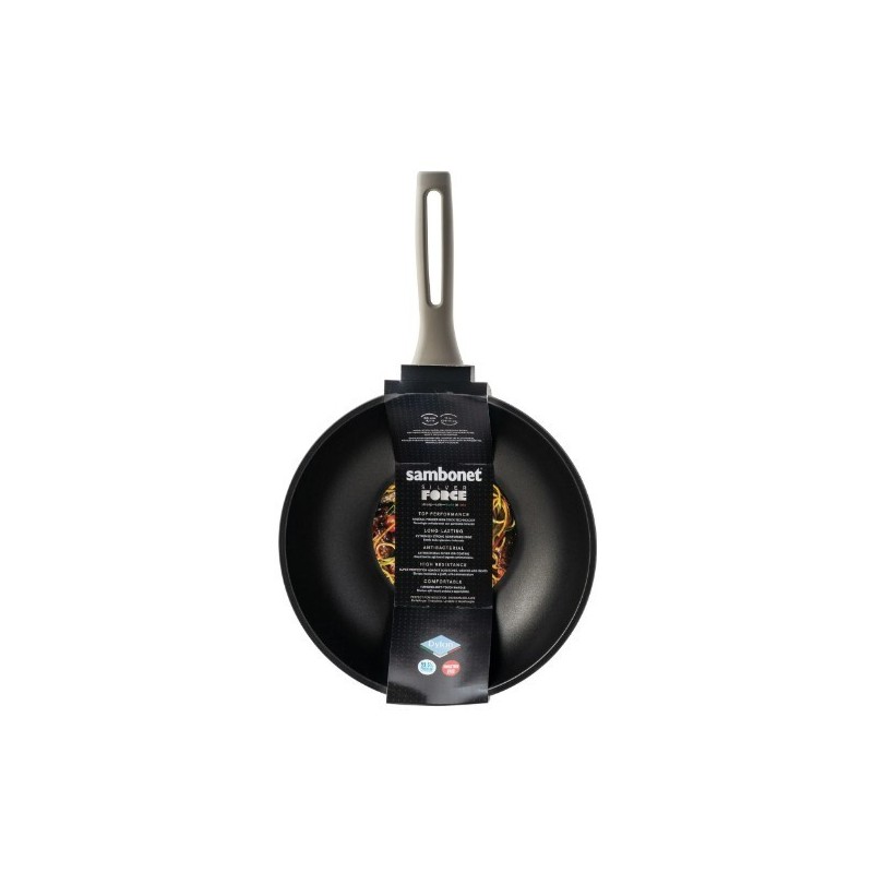 WOK 1MANICO CM28 SILVER FORCE ALLUMINIO