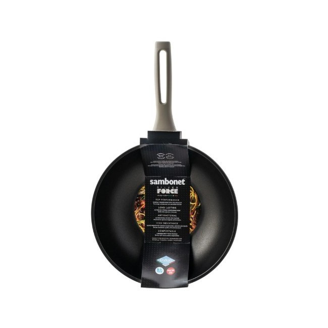 WOK 1MANICO CM28 SILVER FORCE ALLUMINIO