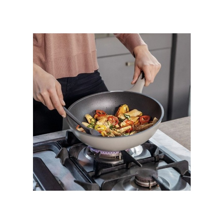 Sambonet Wok Silver Force a un manico Ø 28 cm