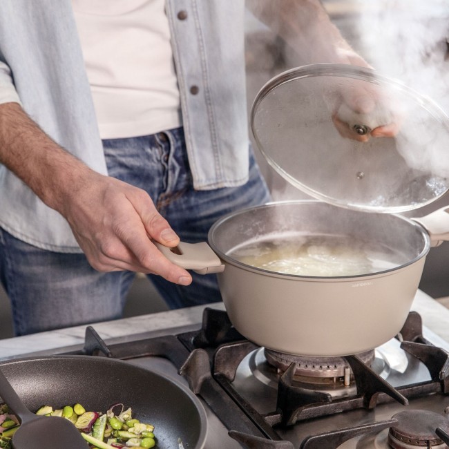 Casseruola Alta 2 M. Cm.24 C/COP. SILVER FORCE ALL