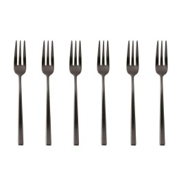 Sambonet Set di 6 forchettine da dolce Rock Diamond 2Black