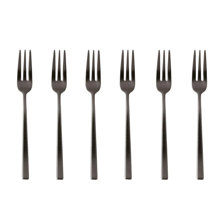 Sambonet Set di 6 forchettine da dolce Rock Diamond 2Black
