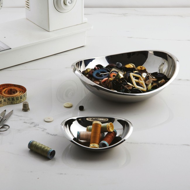 Ciotola Ovale Cm 30x25 Linea Twist Inox