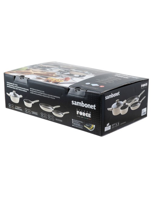 Batteria 5 Pz Silver Force Alluminio, Vetro