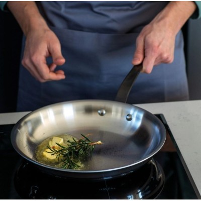 Padella 1 manico 20cm H4 Home Chef inox 2