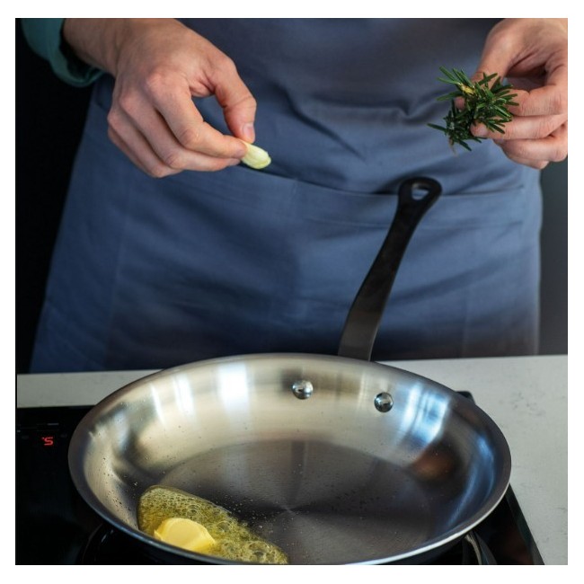 Padella 1 manico 30cm H5 Home Chef inox