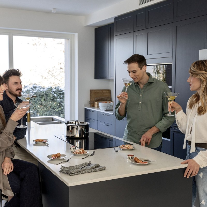Casseruola alta 2MC/Cop 20cm Home Chef inox
