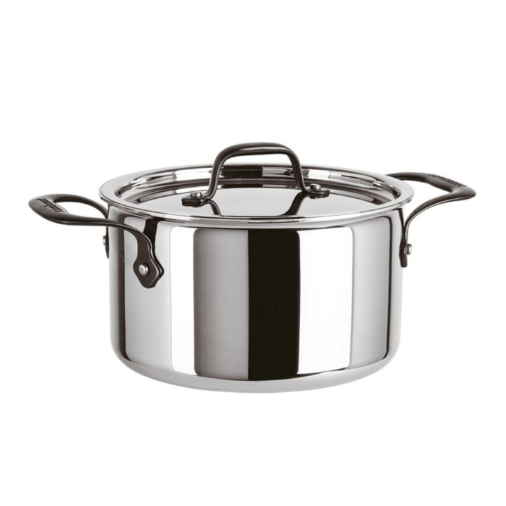 Sambonet Casseruola alta Home Chef con coperchio Ø 24 cm