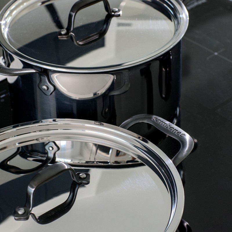 Casseruola alta 2MC/Cop 24cm Home Chef inox