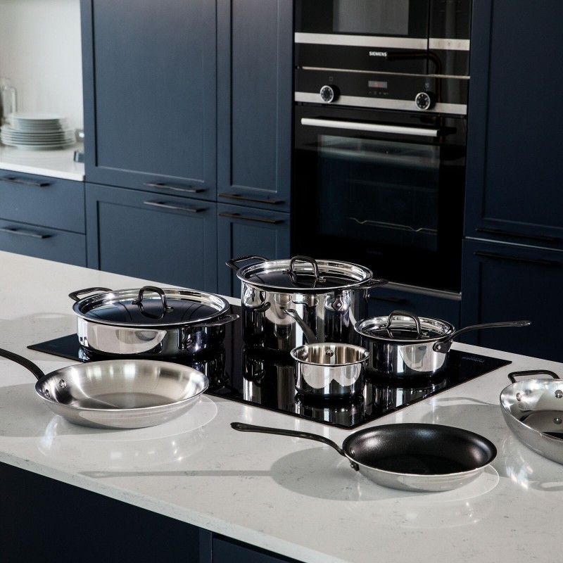 Casseruola alta 2MC/Cop 24cm Home Chef inox