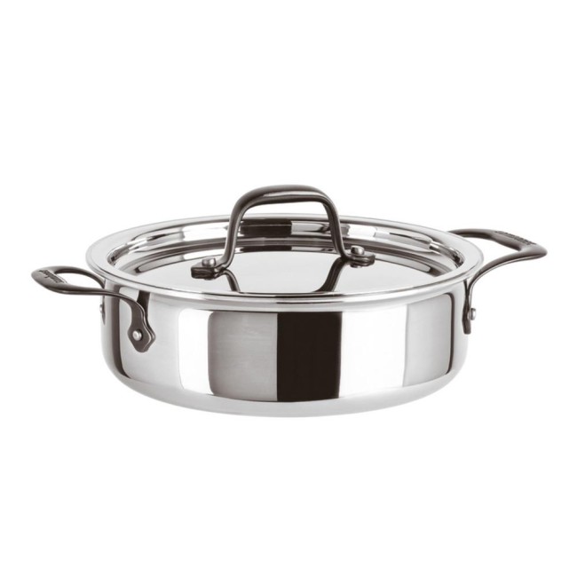 Casseruola bassa 2MC/Cop 28cm Home Chef inox
