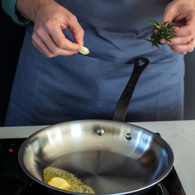 Padella 1 manico 26cm H4,5 Home Chef inox 2