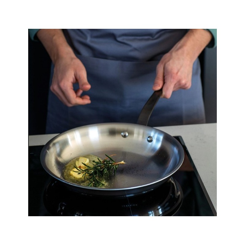 Padella 1 manico 26cm H4,5 Home Chef inox