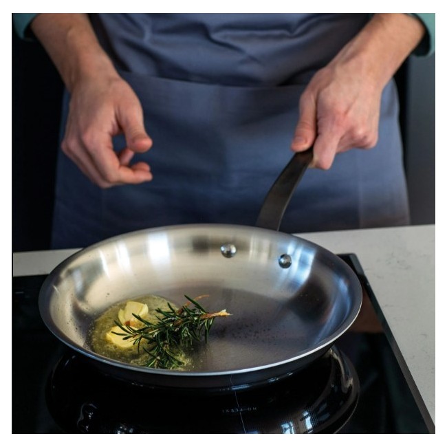 Padella 1 manico 26cm H4,5 Home Chef inox