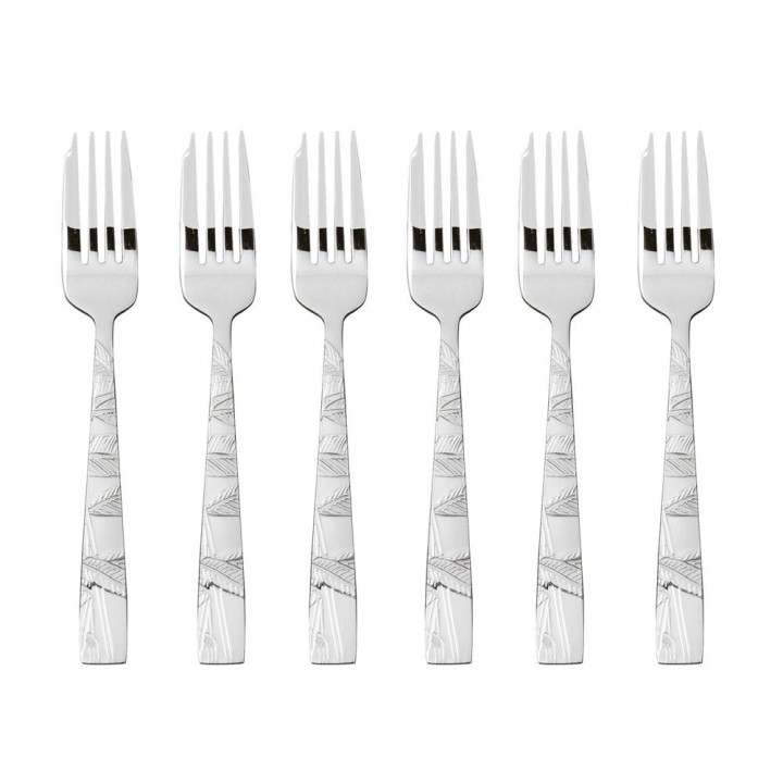 Sambonet Set di 6 forchettine Jungle in acciaio inox