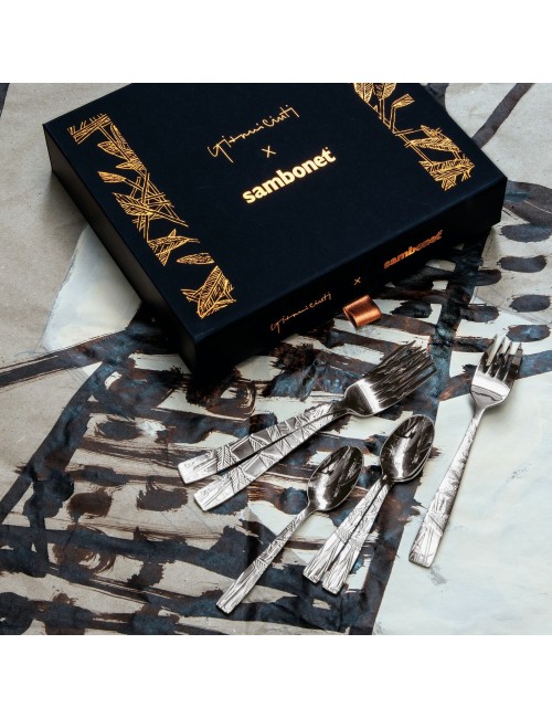 SET 6 FORCHETTE DOLCE JUNGLE INOX
