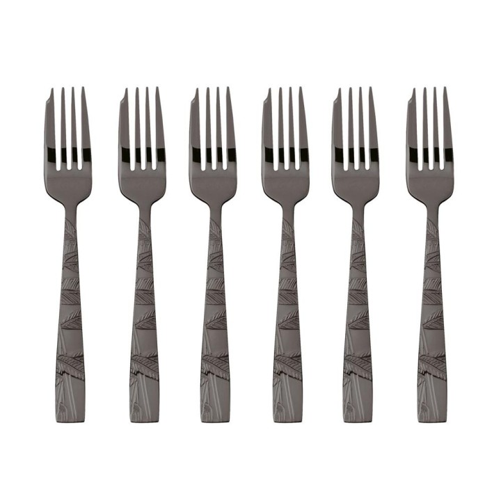 Sambonet Set di 6 forchettine da dolce Jungle PVD Black