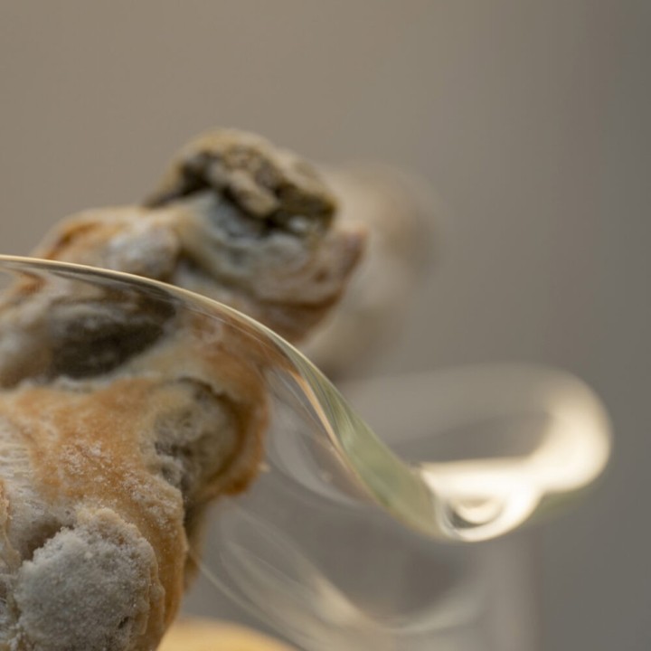 KnIndustrie Cestino per il pane Shapeless in vetro Ø 20 cm