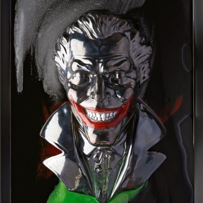 Quadro Scultura Testa Joker Macrì 35x45 Edizione Limitata