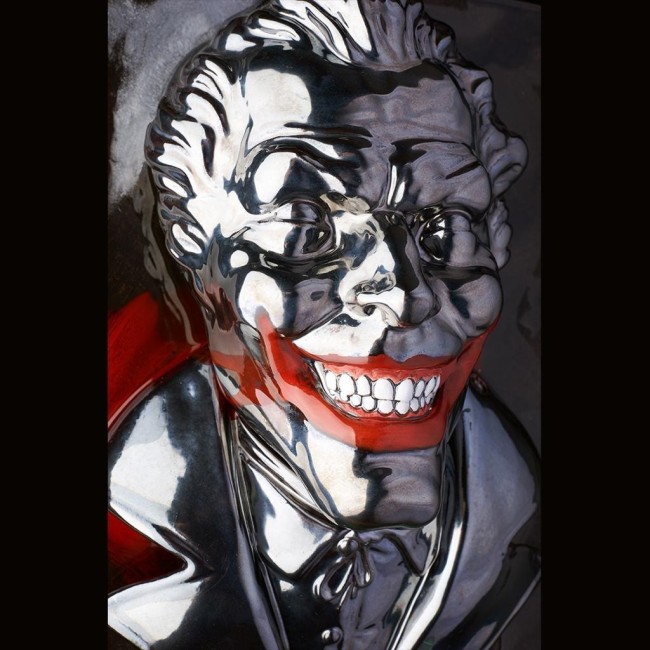Quadro Scultura Testa Joker Macrì 35x45...