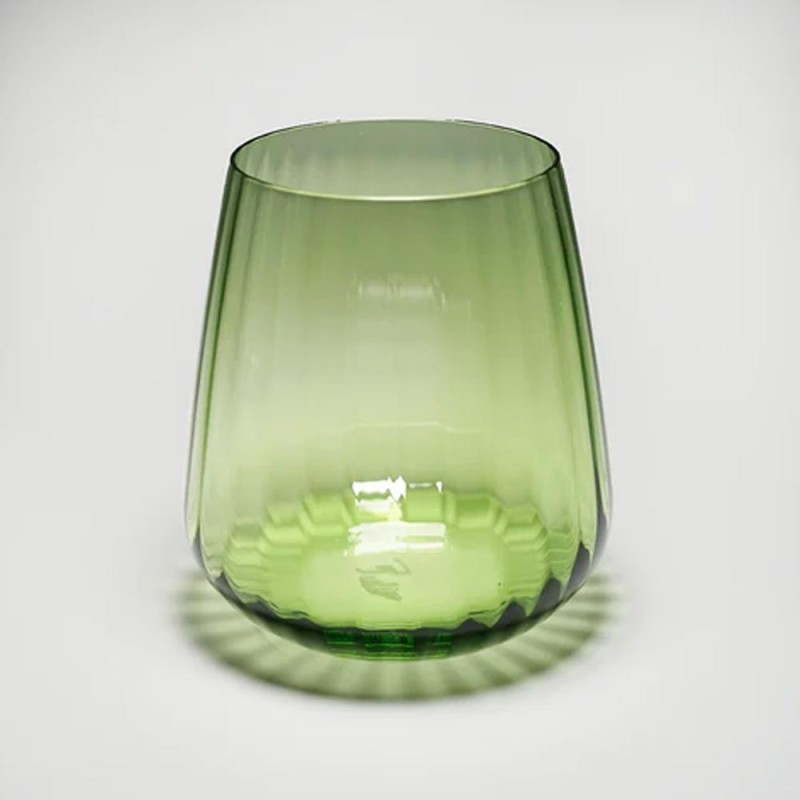 Set 6 Tumbler Opium Verde per Acqua in Cristallo Ecologico - Ve.Ma.