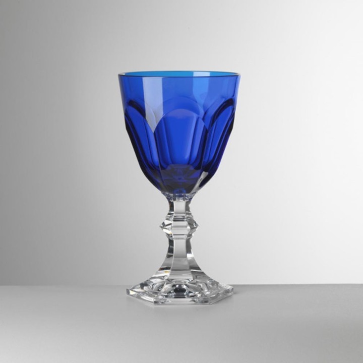 Mario Luca Giusti 6 calici da acqua Dolce Vita royal blu