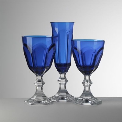 SET 6  FLUTE CHAMPAGNEDOLCE VITA  ROYAL BLU 2