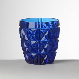 Mario Luca Giusti 6 bicchieri da acqua Stella royal blu