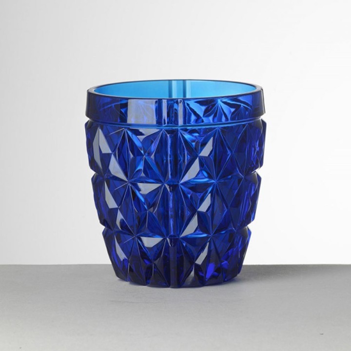 Mario Luca Giusti 6 bicchieri da acqua Stella royal blu