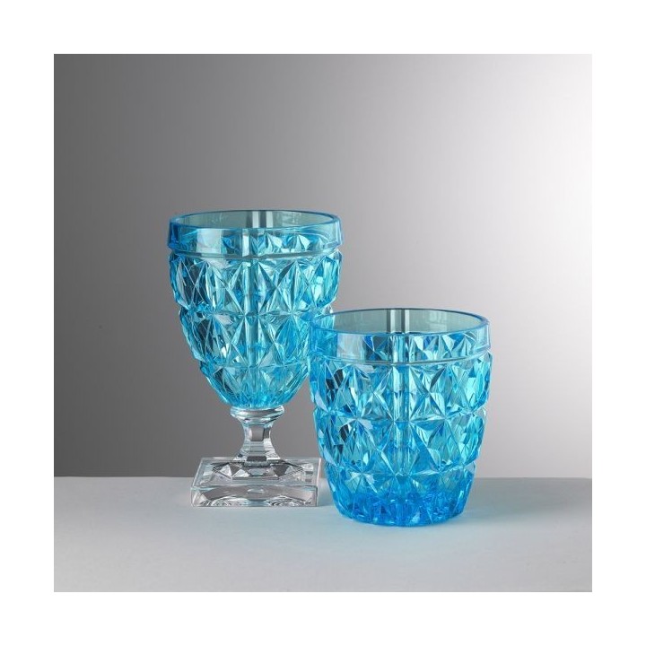 Mario Luca Giusti 6 bicchieri da acqua Stella turchese